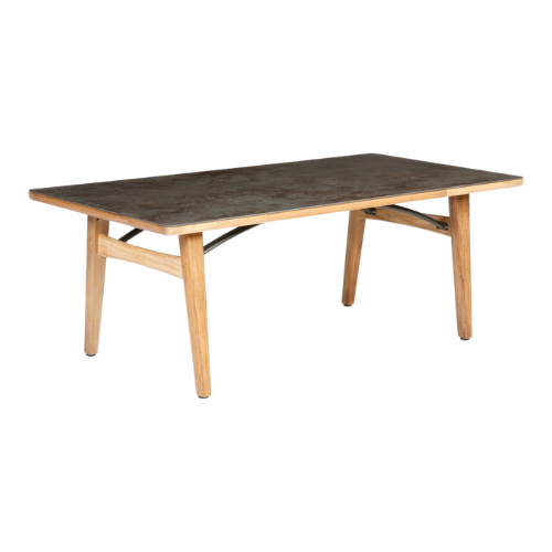 Monterey rechthoekige tafel 200  teak/ceramic frost