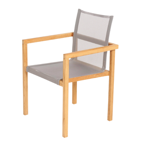 Noah stacking chair - taupe