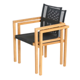Noah stacking chair - zwart