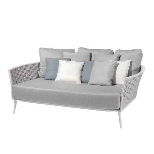 Cascade Daybed - White frame + silver rope