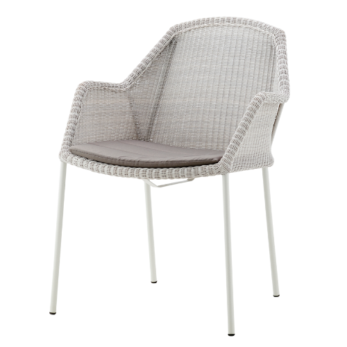 Breeze dining chair white grey  - stapelbaar