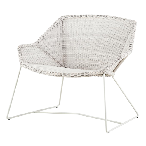 Cane-Line Breeze loungestoel - white grey