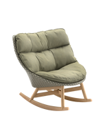 Mbrace Rocking chair alloro /teak incl kussen cat A