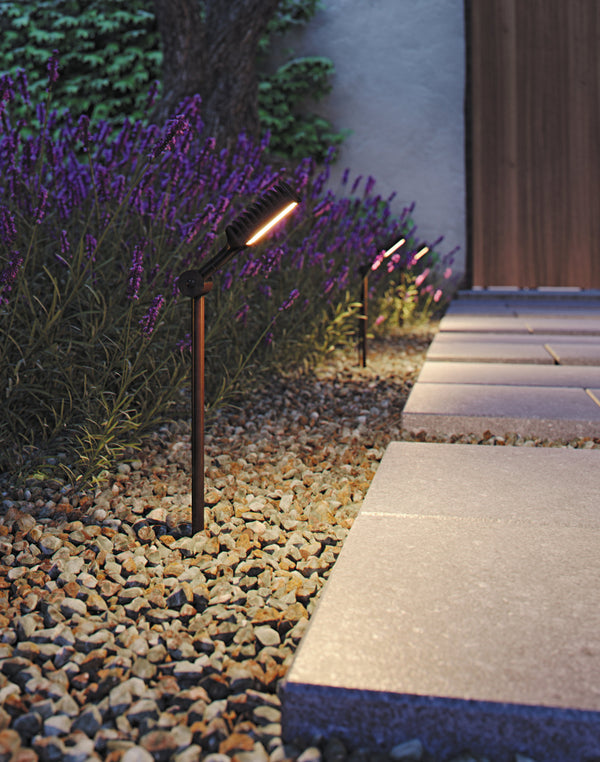 Royal Botania Spiky prik tuinlamp 40cm LED 5W, antiek messing