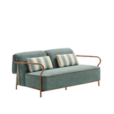 Salo Sofa 2 zits frame terracotta incl kussens