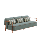 Salo sofa 3 zits frame Terracotta incl kussens