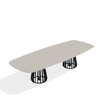 Furniz low dining - Oval blad - 300 x 120 cm