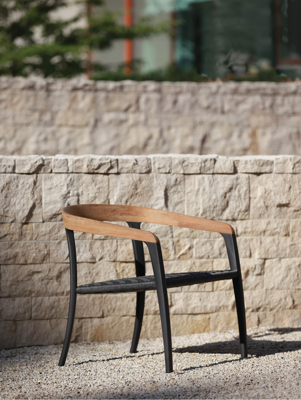 Jive relax chair - aluminium frame antracite/olefin fiber