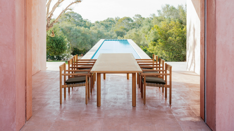 Tibbo dining table teak 278x103 cm