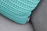 Crochette sierkussen 50x50 - fuchsia