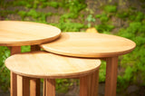 Traditional Teak Manon table, rond 35 cm.