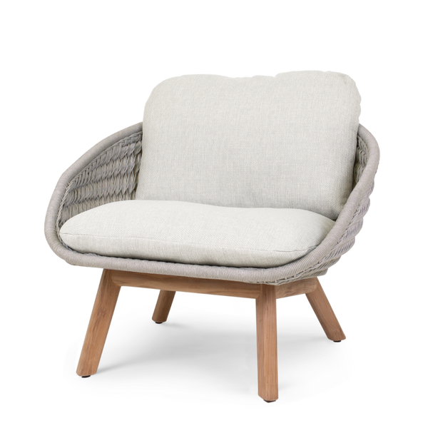 Sandua lounge chair, teak naturel frame, Discord Pepper