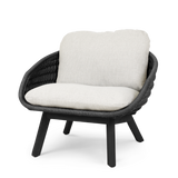 Sandua lounge chair, teak scuro frame, Discord Anthracite