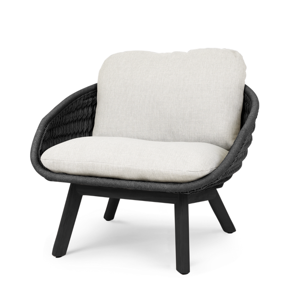 Sandua lounge chair, teak scuro frame, Discord Anthracite