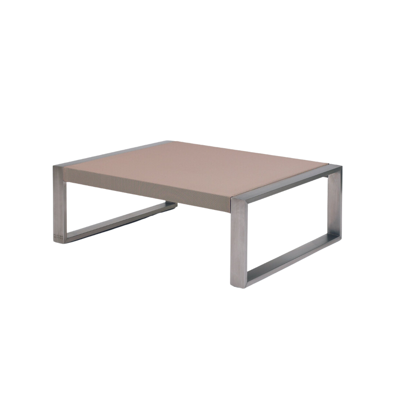 Lounge footrest Piecera 78 rvs/cendre batylene