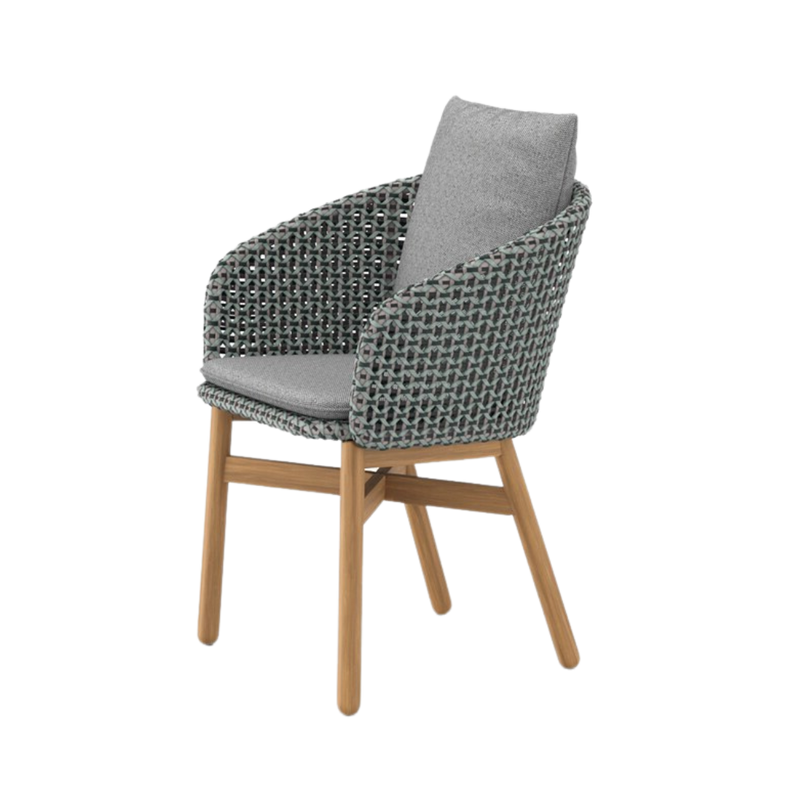 Mbrace armchair baltic/teak