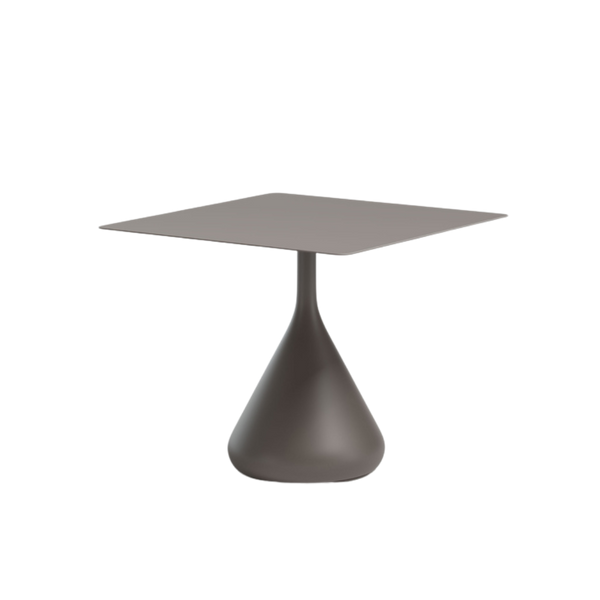 Satellite low dining table  80x80cm. Black pepper