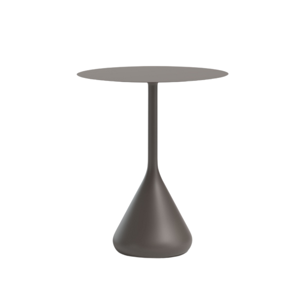Satellite counter height table  80 cm rond. Black pepper