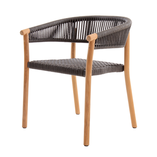 Marcella dining chair, incl. seat&back cushion Ash