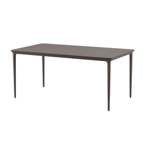 Bellmonde dining table M 170 x 95 frame black pepper top ebony