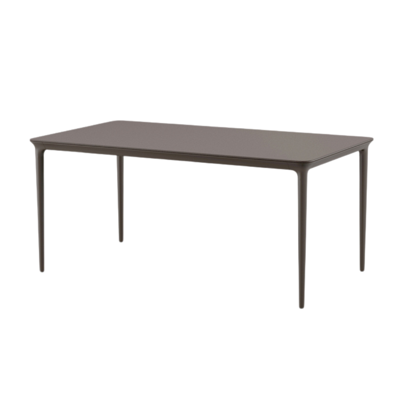 Bellmonde dining table M 170 x 95 frame black pepper top ebony