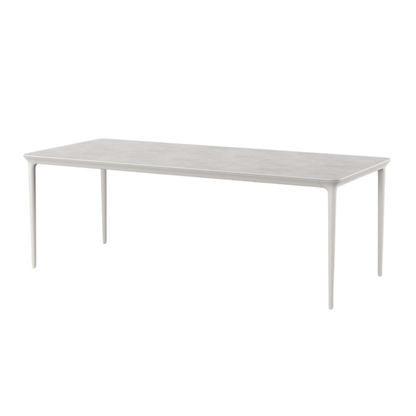 Bellmonde dining table L 220 x 95 frame lipari, top mineral gray