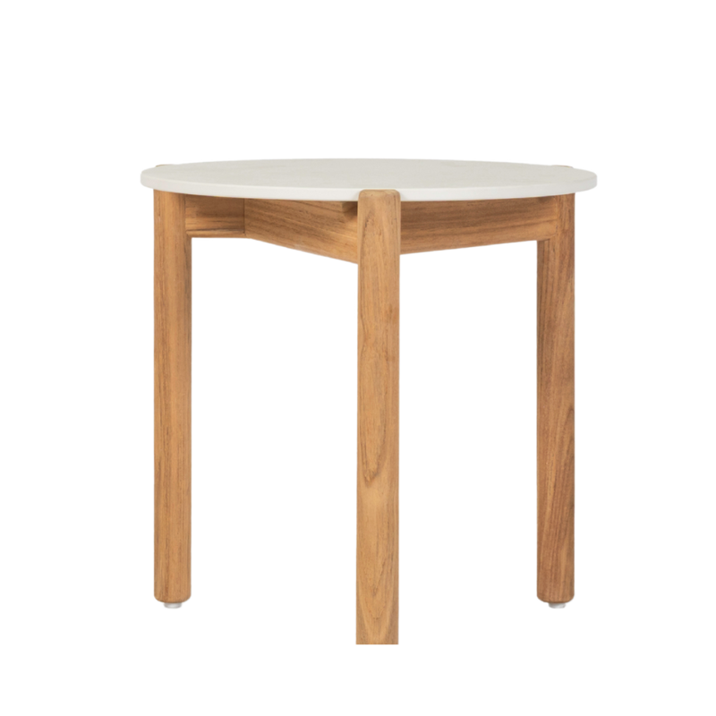 Oda side table dia 45cm, Portland ceramic top