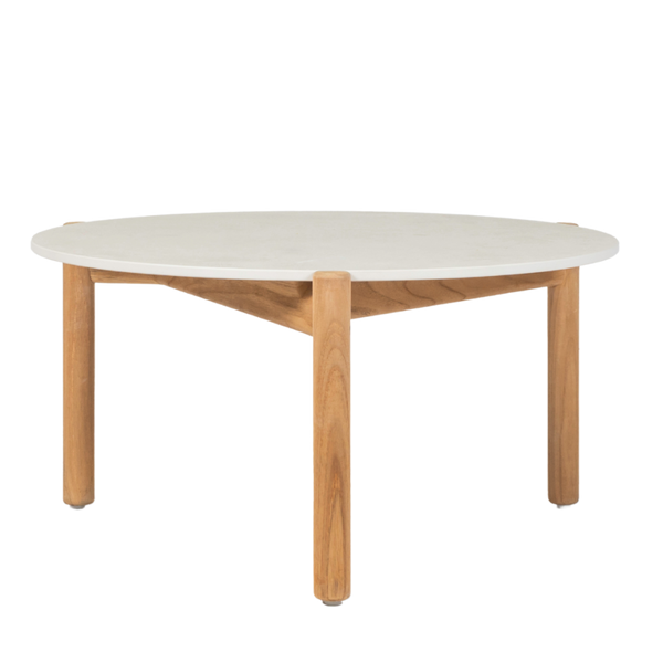 Oda side table dia 68cm, Portland ceramic top