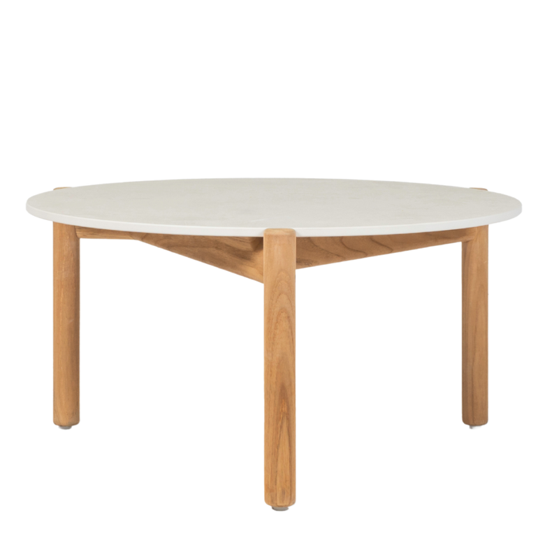 Oda side table dia 68cm, Portland ceramic top