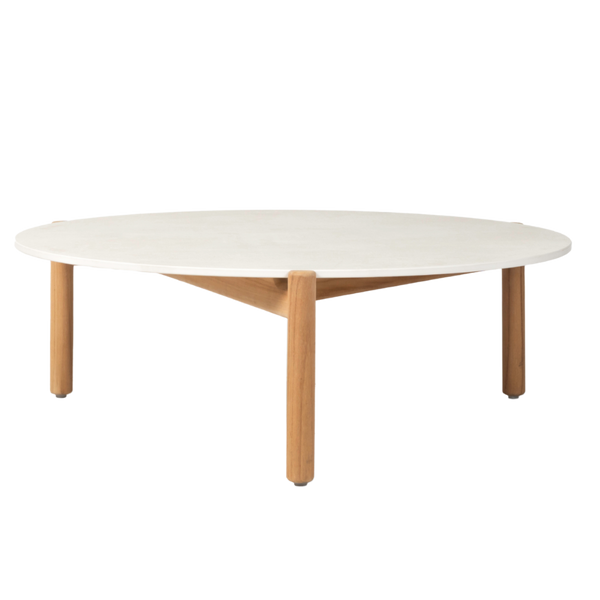 Oda coffee table dia 90cm, Portland ceramic top