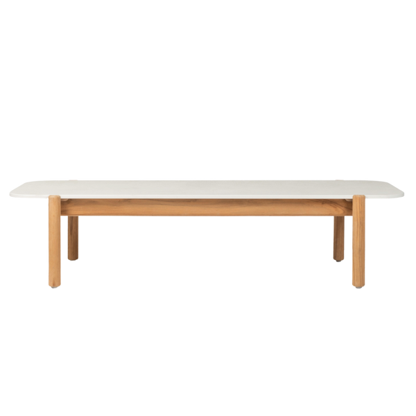 Oda coffee table 129x53cm, Portland ceramic top