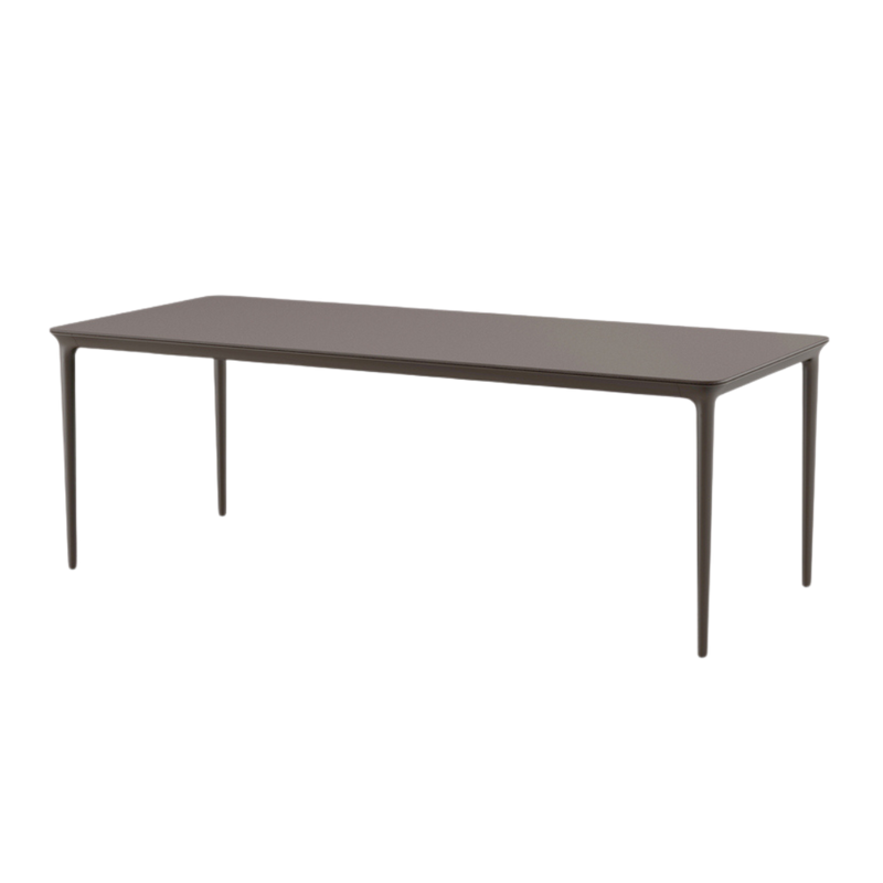 Bellmonde dining table L 220 x 95 frame black pepper top ebony