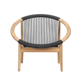 Frida lounge chair, untreated teak