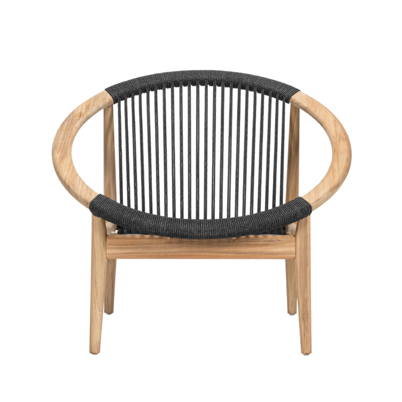 Frida lounge chair, untreated teak