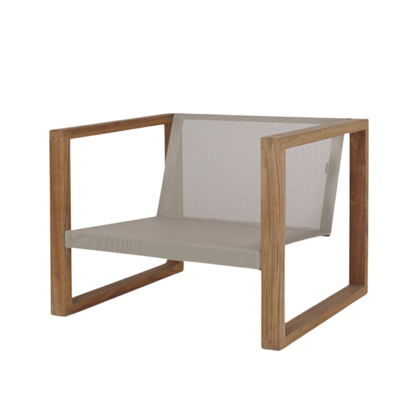 Lounge Poltrona easy chair teak/cendre batylene