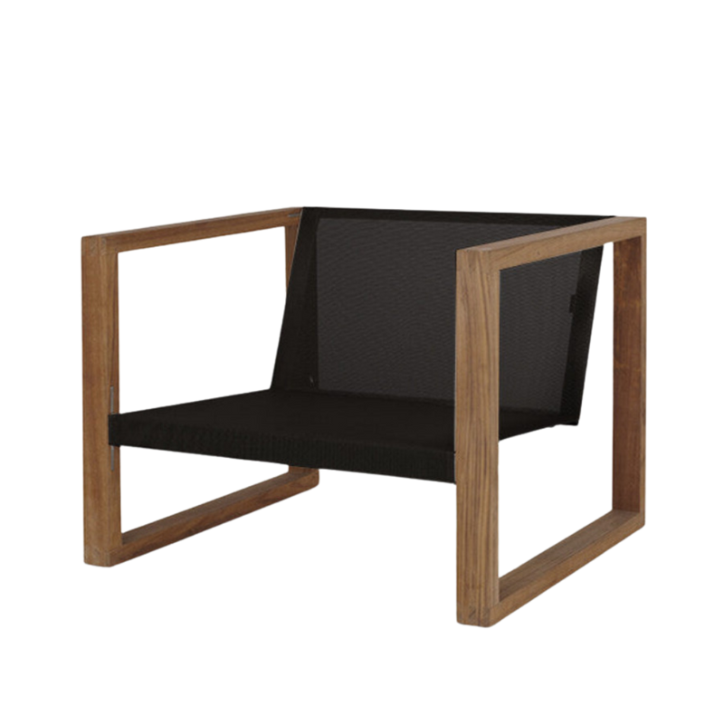 Lounge Poltrona easy chair teak/zwart