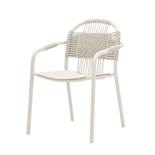 Cleo dining chair Dune white/Dune white, excl. Kussen