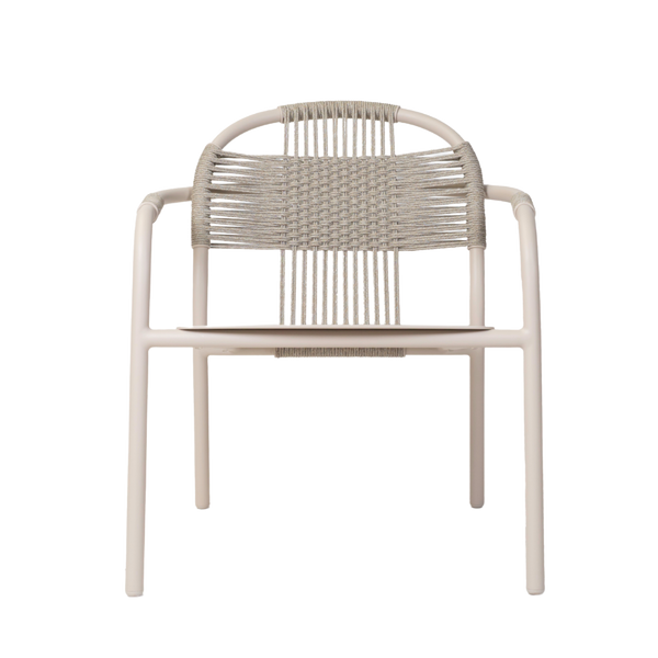 Cleo lounge chair  Dune White/Dune White, excl. Kussen