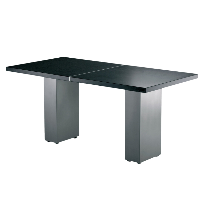 Doble tafel arduin met frame rvs