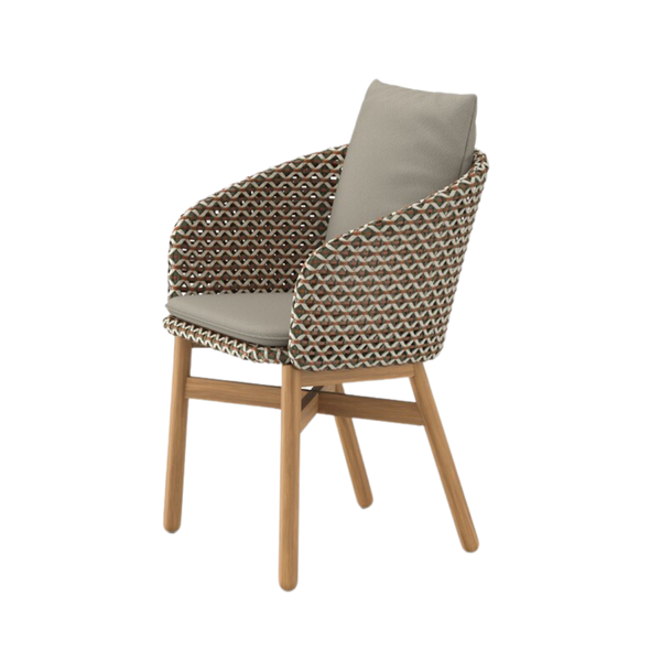 Mbrace armchair chestnut/teak