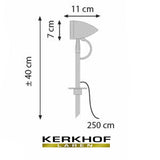 Royal Botania Bullet tuinlamp, 40 cm hoog, zink