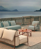 Salo Sofa 2 zits frame terracotta incl kussens