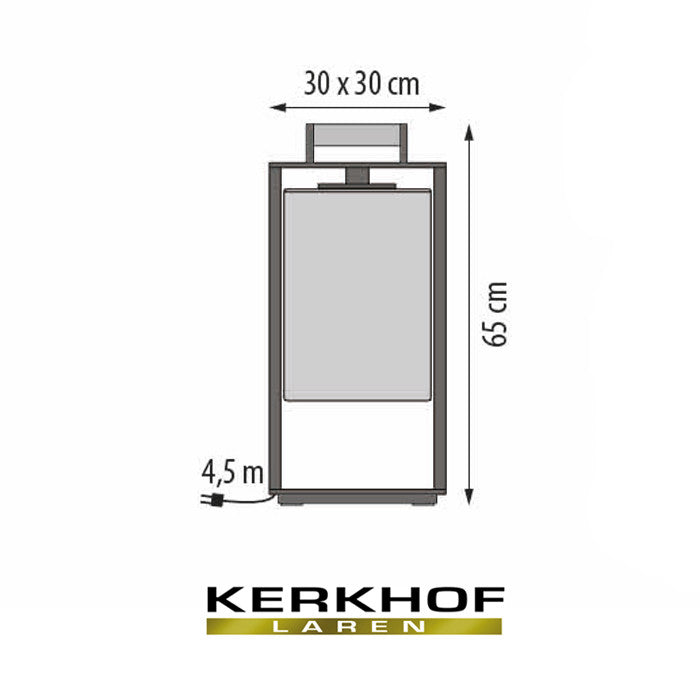 Royal_Botania-Dome-tafellamp-small-zwart-met-rookglas