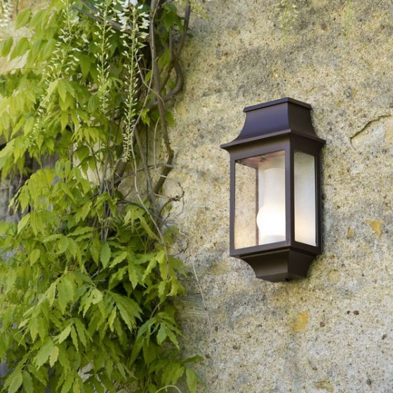 Roger Pr. LP 1 wandlamp, zwart met helder glas