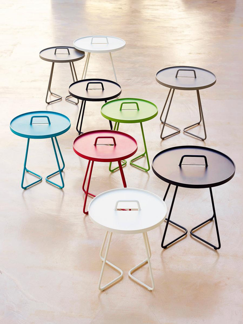 On the Move side table small aqua