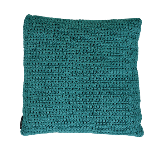 Crochette sierkussen rope - blue slate