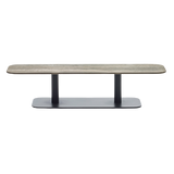 Kodo Koffie tafel 129 x 45 - fr. fossil grey - top ceramic flint