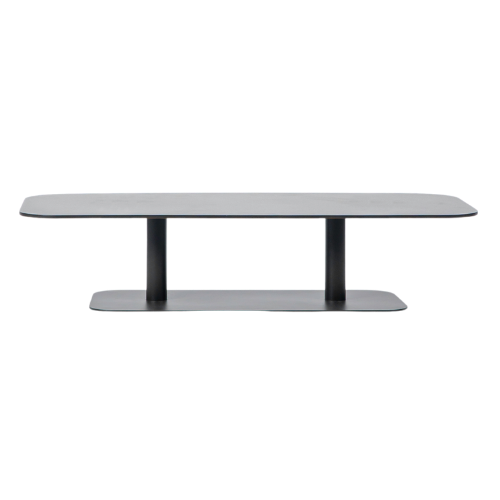 Kodo koffie tafel 129x45 fr. fossil grey top alu fossil grey