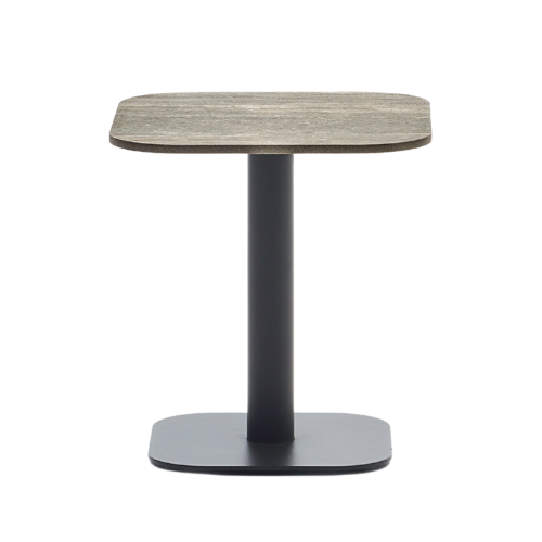 Kodo side table 41 x 41 fr. - fossil grey - top ceramic flint