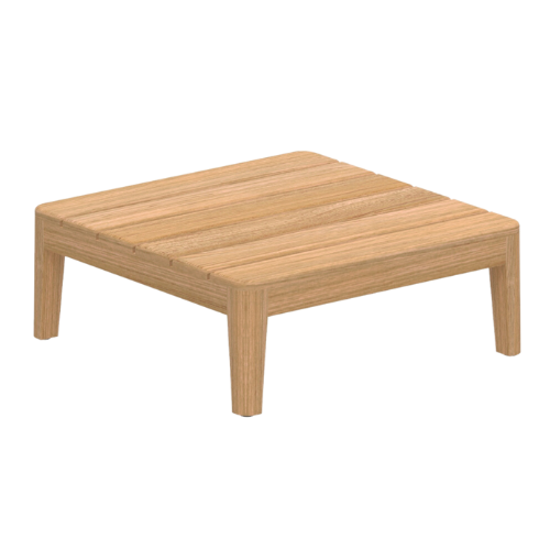 Calypso lounge table 72 x 72, teak/teak